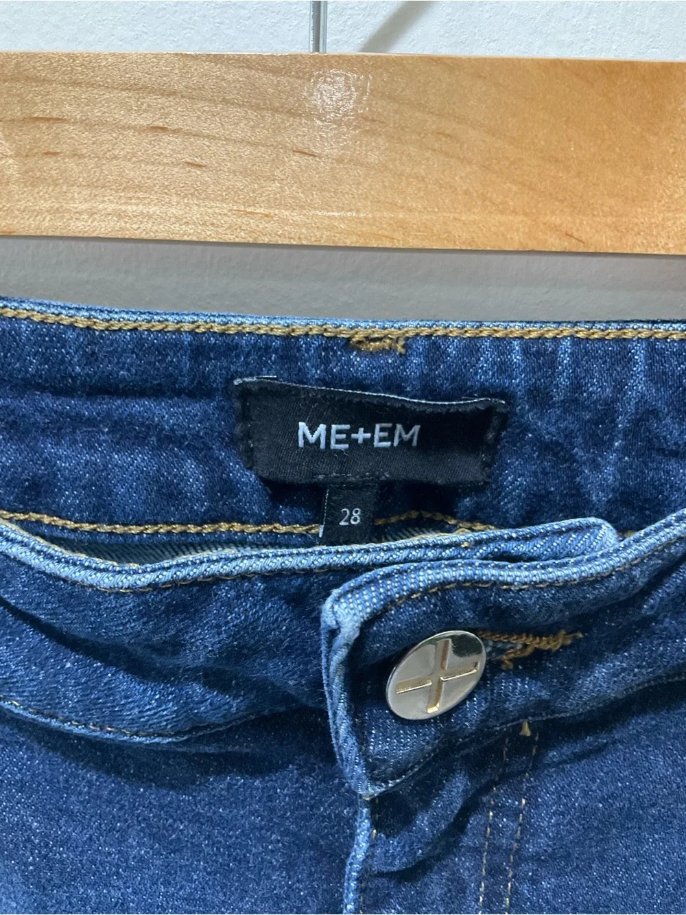 ME+EM Ultimate Wide-Leg Jeans, Sz 28